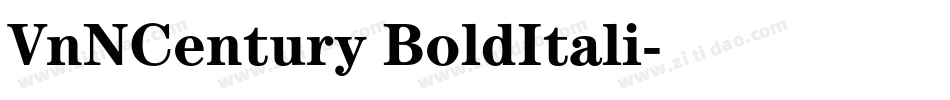 VnNCentury BoldItali字体转换